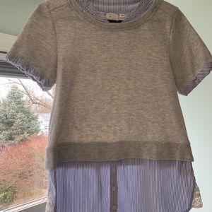 Anthropologie 9-H15 Stcl Shirttail Hem Sweater Sm